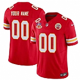 Men's Kansas City Chiefs Active Player Custom Red 2024 F.U.S.E. Super Bowl LVIII Patch With NKH Patch Vapor Untouchable Limited Football Stitched Jersey,baseball caps,new era cap wholesale,wholesale hats
